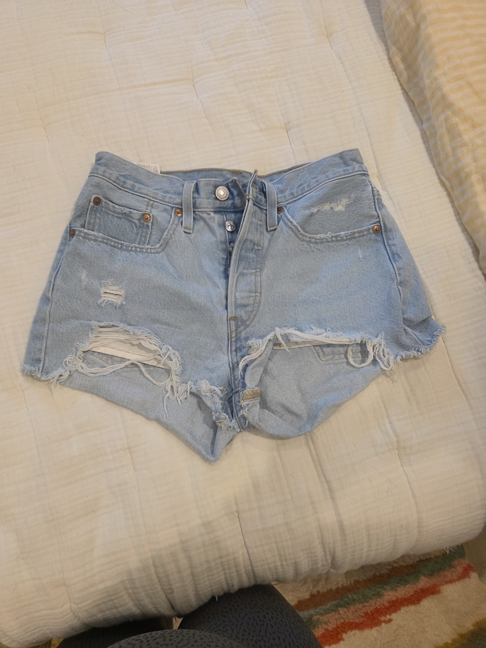 Bundle - 4 Pair Levi's 501 Denim Shorts - Black, Gray, Blue - Picture 6 of 9